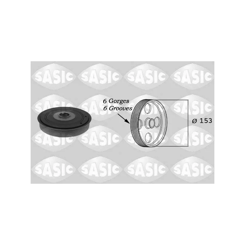 Poulie, vilebrequin SASIC 2150012