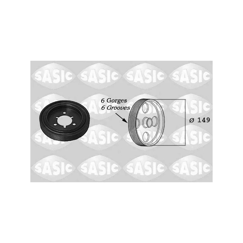 Poulie, vilebrequin SASIC 2150015