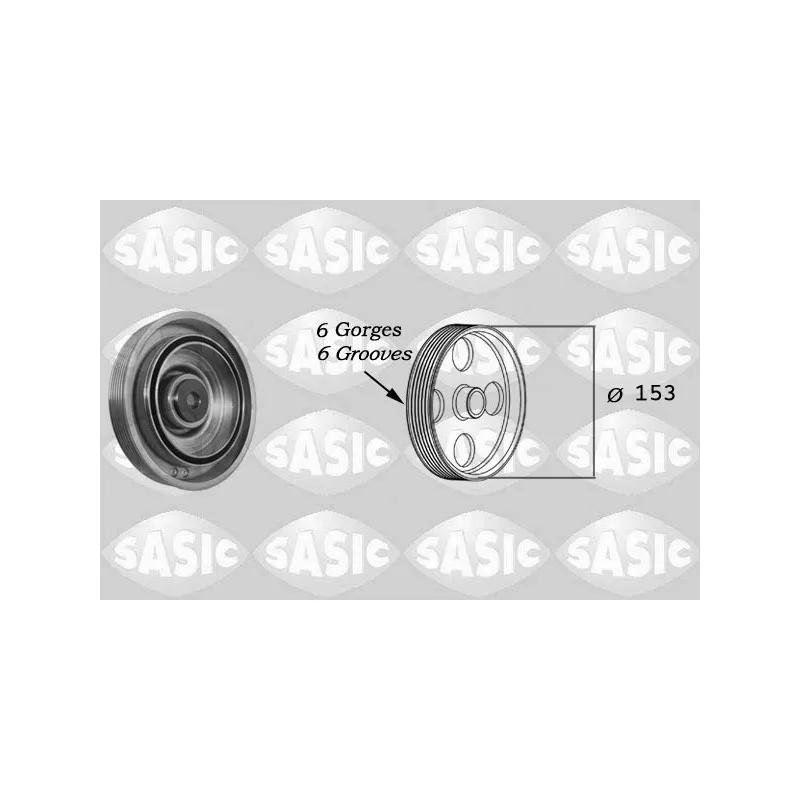 Poulie, vilebrequin SASIC 2150022