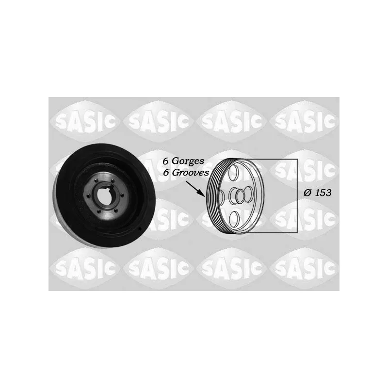 Poulie, vilebrequin SASIC 2150026