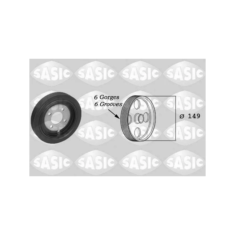Poulie, vilebrequin SASIC 2150031