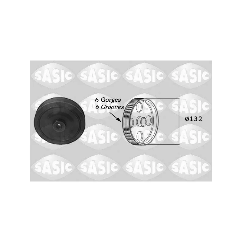 Poulie, vilebrequin SASIC 2154003