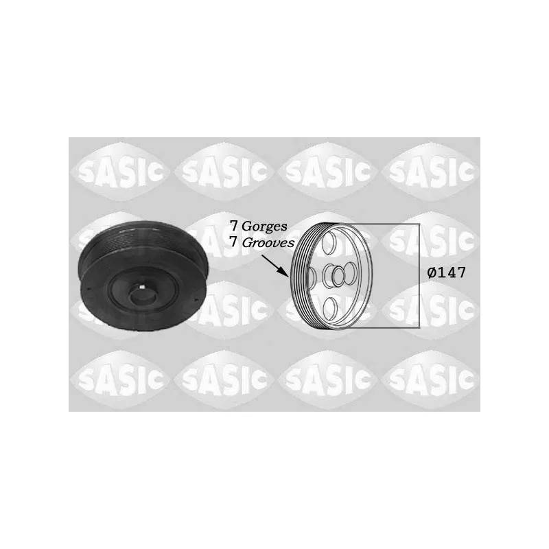 Poulie, vilebrequin SASIC 2154005