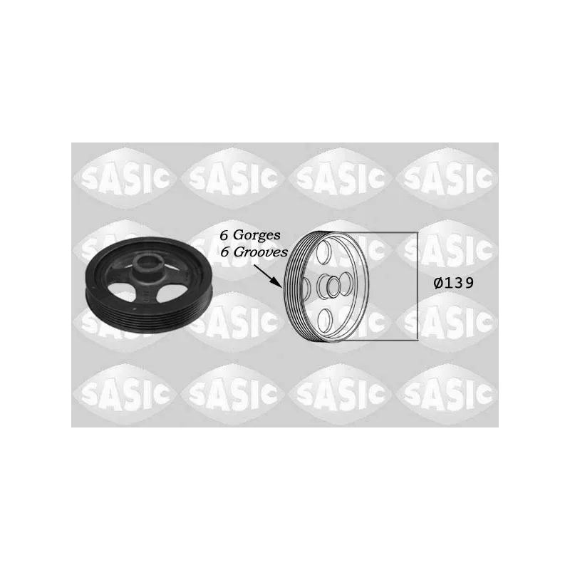 Poulie, vilebrequin SASIC 2156028