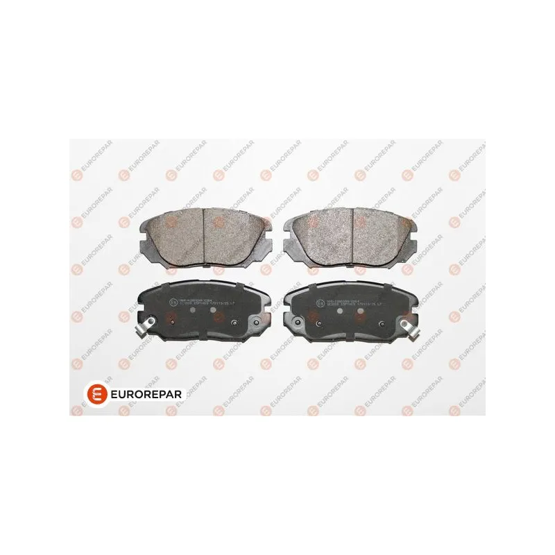 Jeu de 4 plaquettes de frein avant EUROREPAR 1639382880