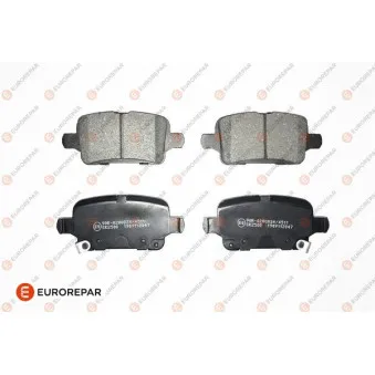 Jeu de 4 plaquettes de frein arrière EUROREPAR