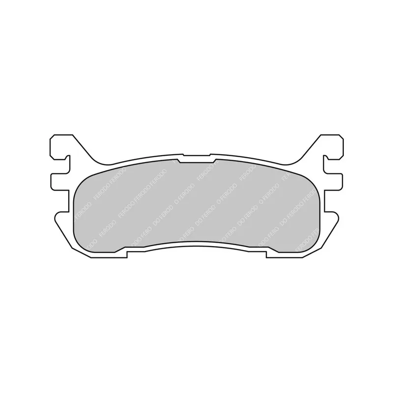 Jeu de 4 plaquettes de frein arrière FERODO RACING FCP1012H