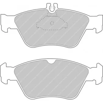 Jeu de 4 plaquettes de frein avant FERODO RACING FCP1049H