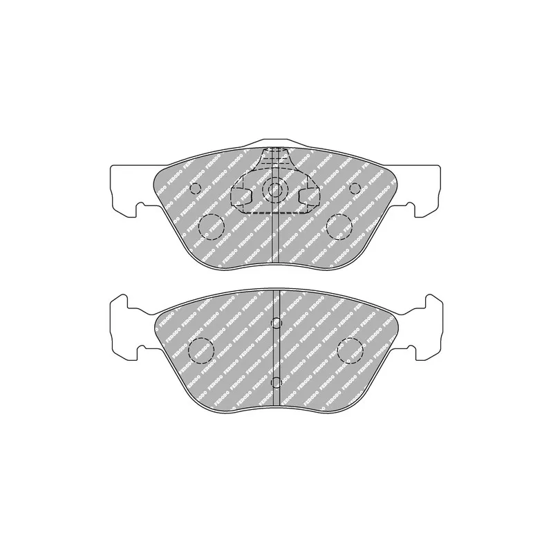 Jeu de 4 plaquettes de frein avant FERODO RACING FCP1052R
