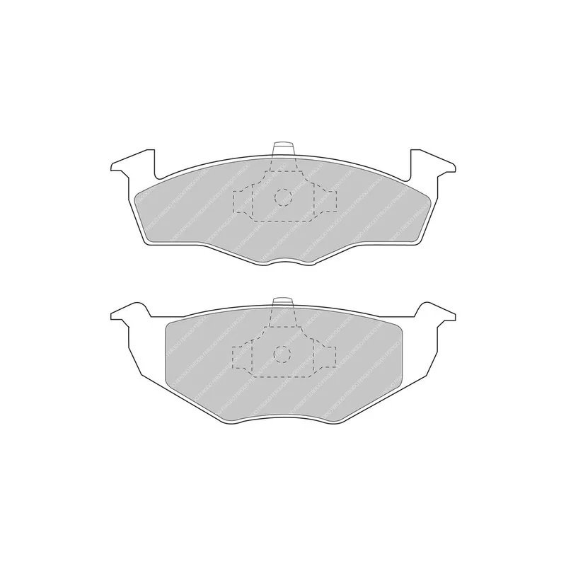 Jeu de 4 plaquettes de frein avant FERODO RACING FCP1054H