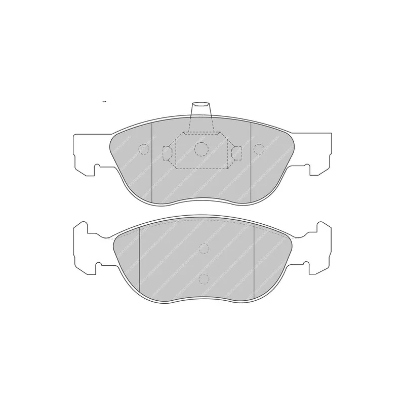 Jeu de 4 plaquettes de frein avant FERODO RACING FCP1056H