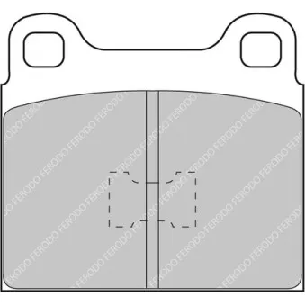 Jeu de 4 plaquettes de frein avant FERODO RACING FCP105R