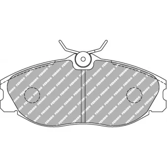 Jeu de 4 plaquettes de frein avant FERODO RACING FCP1063R