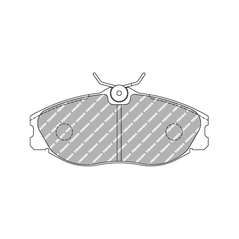 Jeu de 4 plaquettes de frein avant FERODO RACING FCP1063R