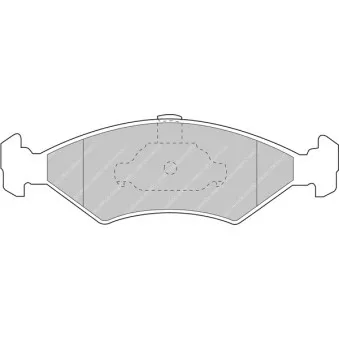 Jeu de 4 plaquettes de frein avant FERODO RACING FCP1081R