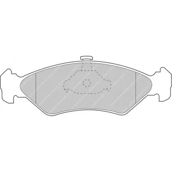Jeu de 4 plaquettes de frein avant FERODO RACING FCP1082R