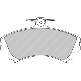 Jeu de 4 plaquettes de frein avant FERODO RACING FCP1093H