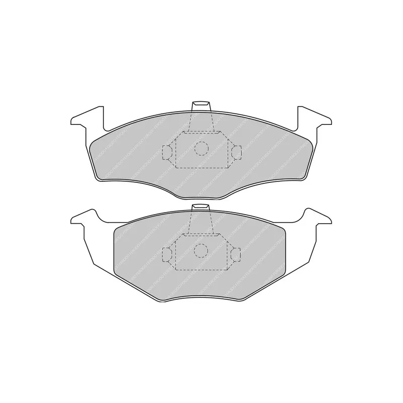 Jeu de 4 plaquettes de frein avant FERODO RACING FCP1101H