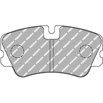 Jeu de 4 plaquettes de frein avant FERODO RACING FCP1133H
