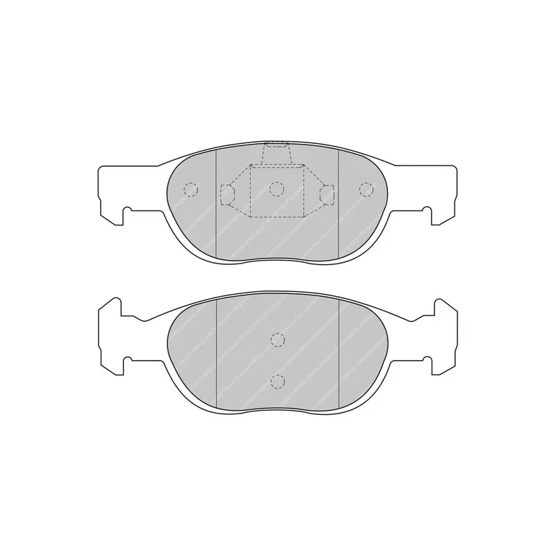 Jeu de 4 plaquettes de frein avant FERODO RACING FCP1160H