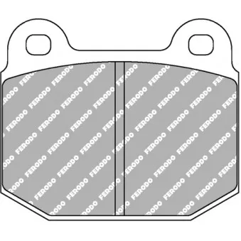 Jeu de 4 plaquettes de frein avant FERODO RACING FCP116H