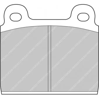Jeu de 4 plaquettes de frein avant FERODO RACING FCP11R