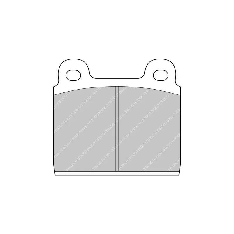 Jeu de 4 plaquettes de frein avant FERODO RACING FCP11R