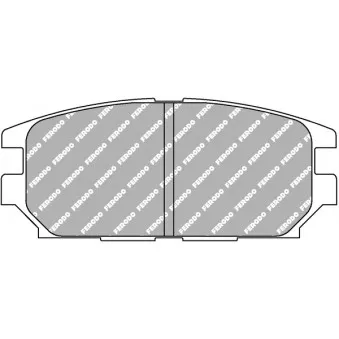Jeu de 4 plaquettes de frein arrière FERODO RACING FCP1280H