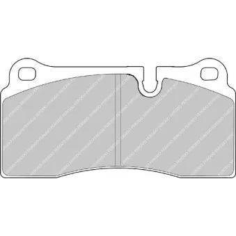 Jeu de 4 plaquettes de frein avant FERODO RACING FCP1281H
