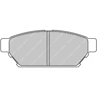 Jeu de 4 plaquettes de frein arrière FERODO RACING FCP1283R