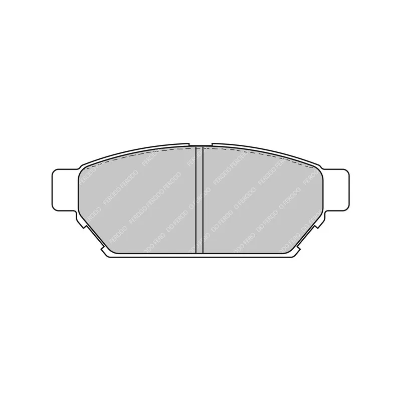 Jeu de 4 plaquettes de frein arrière FERODO RACING FCP1283R