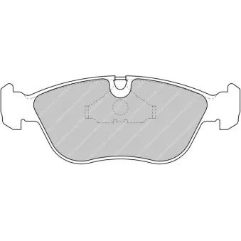 Jeu de 4 plaquettes de frein avant FERODO RACING FCP1285H