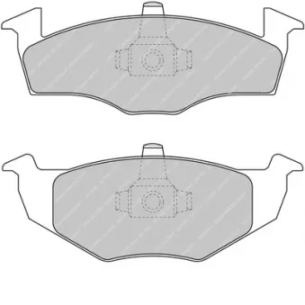 Jeu de 4 plaquettes de frein avant FERODO RACING FCP1288H