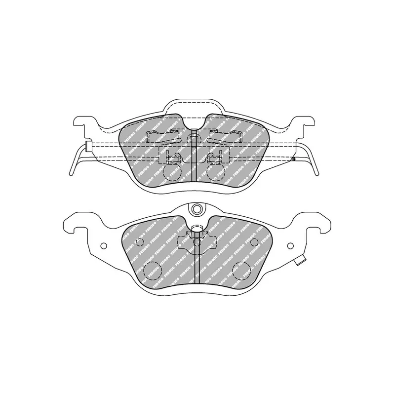 Jeu de 4 plaquettes de frein avant FERODO RACING FCP1293H