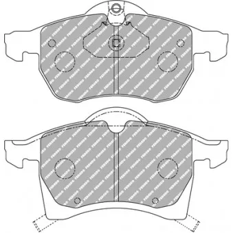 Jeu de 4 plaquettes de frein avant FERODO RACING FCP1295H