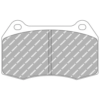 Jeu de 4 plaquettes de frein avant FERODO RACING FCP1298H