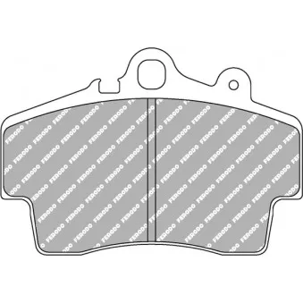 Jeu de 4 plaquettes de frein avant FERODO RACING FCP1307W