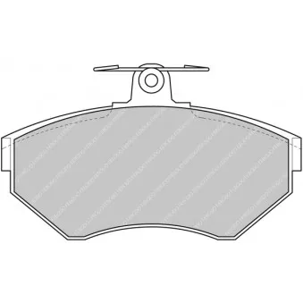 Jeu de 4 plaquettes de frein avant FERODO RACING FCP1312Z