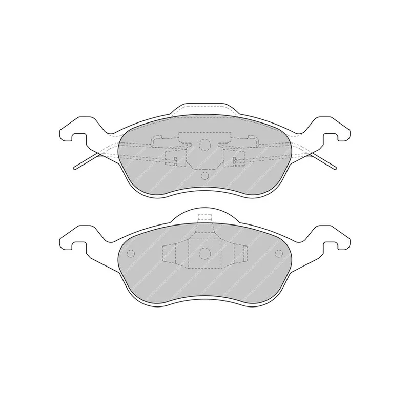 Jeu de 4 plaquettes de frein avant FERODO RACING FCP1318R
