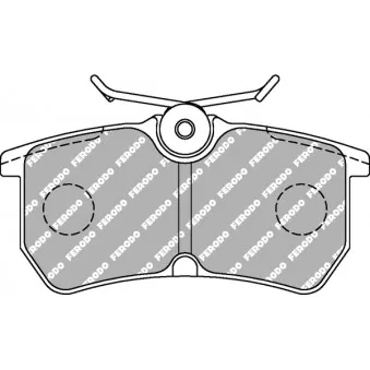 Jeu de 4 plaquettes de frein arrière FERODO RACING FCP1319H