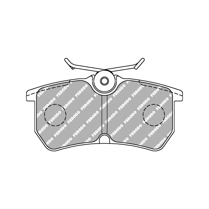 Jeu de 4 plaquettes de frein arrière FERODO RACING FCP1319H