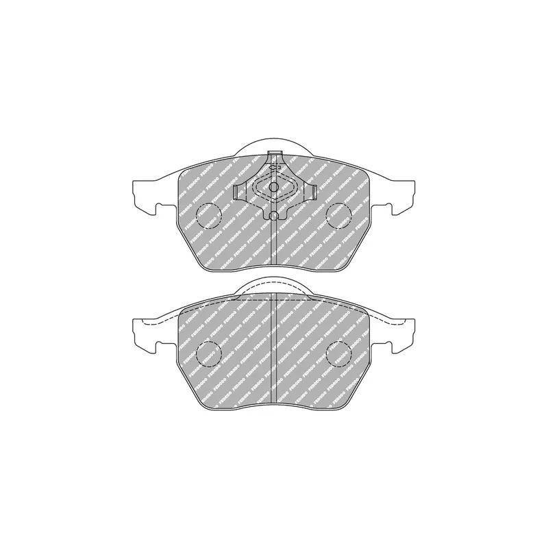 Jeu de 4 plaquettes de frein avant FERODO RACING FCP1323H