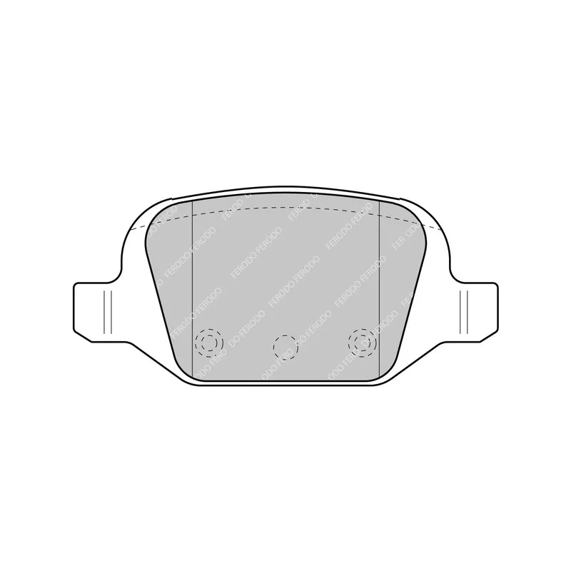 Jeu de 4 plaquettes de frein arrière FERODO RACING FCP1324H