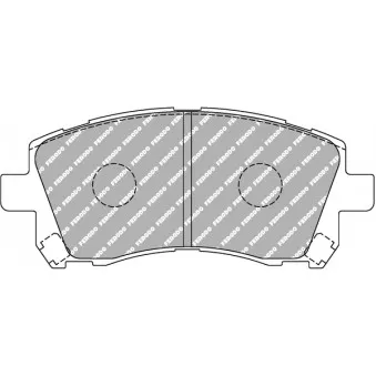 Jeu de 4 plaquettes de frein avant FERODO RACING FCP1327H