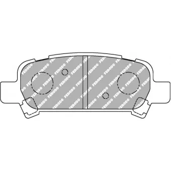 Jeu de 4 plaquettes de frein arrière FERODO RACING FCP1333H