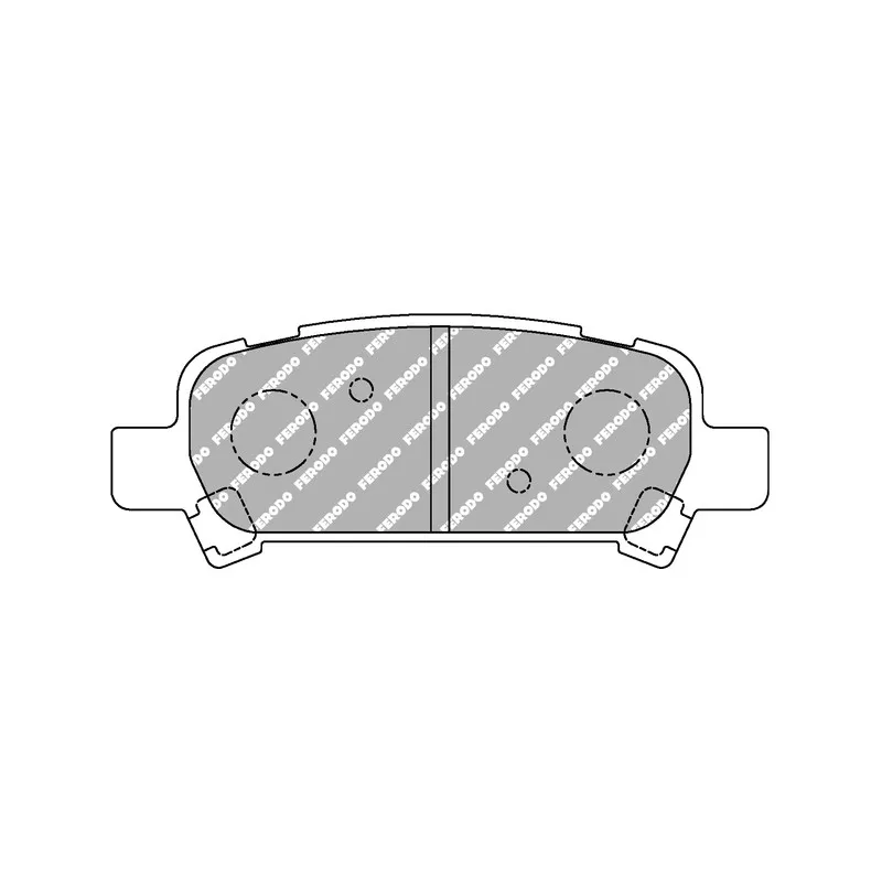 Jeu de 4 plaquettes de frein arrière FERODO RACING FCP1333R