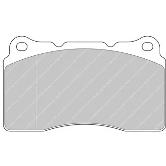Jeu de 4 plaquettes de frein avant FERODO RACING FCP1334Z