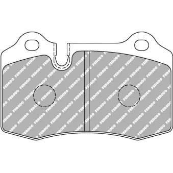 Jeu de 4 plaquettes de frein avant FERODO RACING FCP1348Z