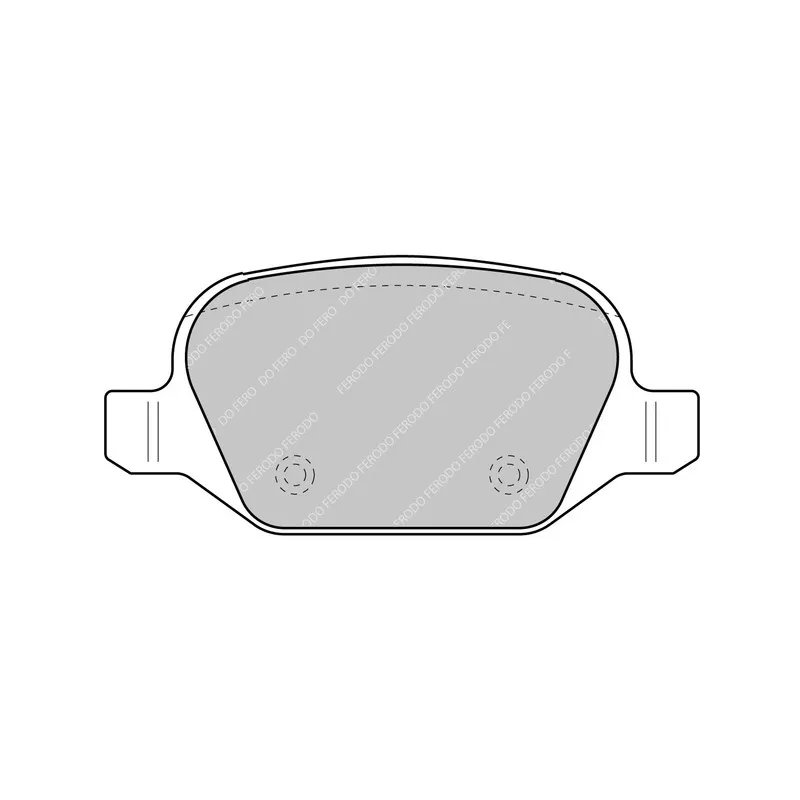 Jeu de 4 plaquettes de frein arrière FERODO RACING FCP1349H