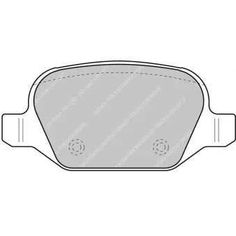 Jeu de 4 plaquettes de frein arrière FERODO RACING FCP1349R